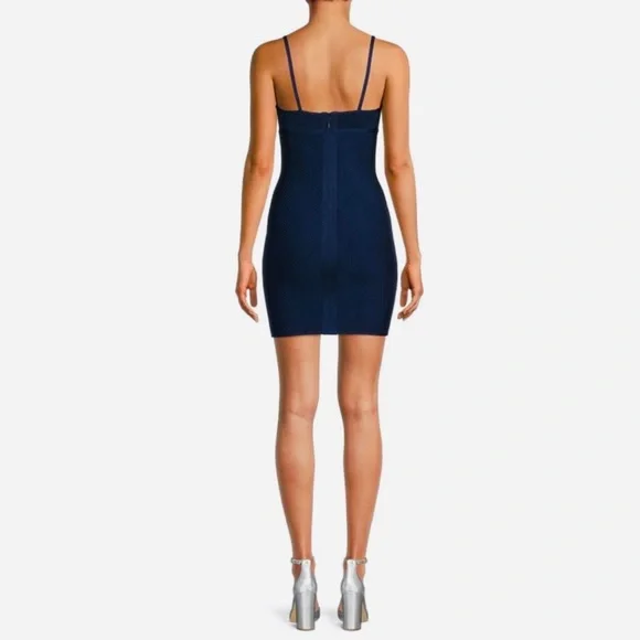 HERVÉ LÉGER NEW DRESSnew with tags blue navy size L NWT party/ cocktai…
